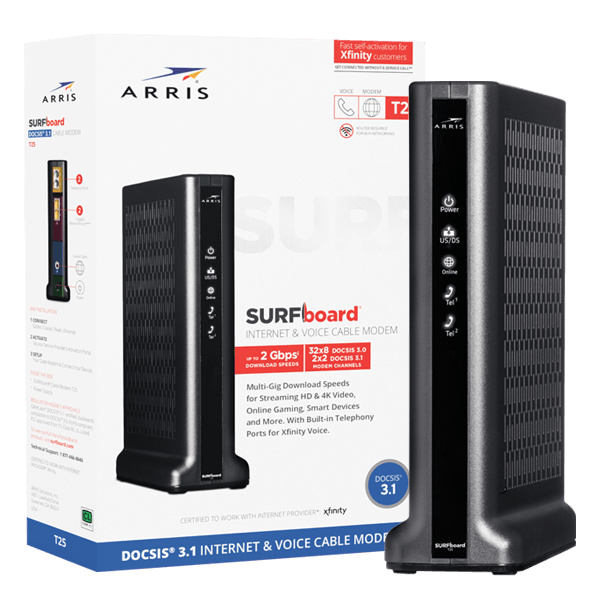 Arris Surfboard Internet& voice Cable Modem